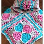 Sweethearts Unicorn Poncho Free Crochet Pattern