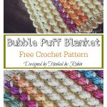 Bubble Puff Blanket Free Crochet Pattern and Video Tutorial