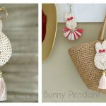 Bunny Pendant Keychain Free Crochet Pattern