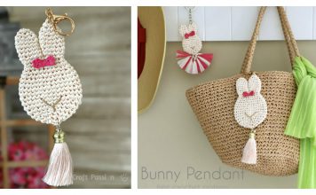 Bunny Pendant Keychain Free Crochet Pattern