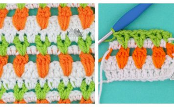 Carrot Stitch Free Crochet Pattern and Video Tutorial