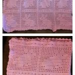 Filet Bunny Afghan Blanket Free Crochet Pattern and Video Tutorial