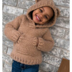 Hibernation Kids Hoodie Free Crochet Pattern