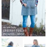 Knit Look Crochet Poncho Free Pattern