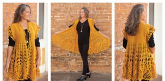 Pineapple Drop Cardigan Crochet Pattern