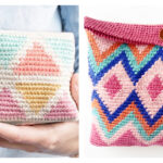 Tapestry Cosmetic Bag Free Crochet Pattern