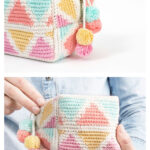 Tapestry Toiletry Bag Free Crochet Pattern