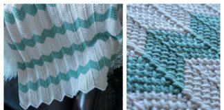 Tunisian Chevron Baby Blanket Free Crochet Pattern