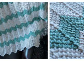 Tunisian Chevron Baby Blanket Free Crochet Pattern