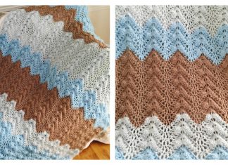 Antigua Ripple Lace Blanket Free Crochet Pattern