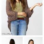 Granny Square Cocoon Cardi Free Crochet Pattern