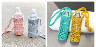 Mesh Bottle Holder Free Crochet Pattern