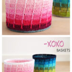 Ombre XOXO Basket Free Crochet Pattern