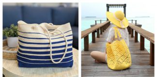 Shell Stitch Beach Tote Bag Free Crochet Pattern