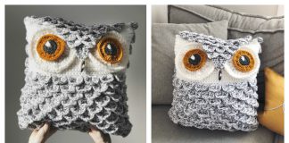 Snowy Owl Pillow Free Crochet Pattern