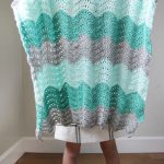 Feather and Fan Baby Blanket Free Crochet Pattern and Video Tutorial