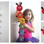 Caterpillar Picture Frame Wall Hanging Free Crochet Pattern