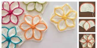 How to Crochet Hexagon 3D Flower Motif
