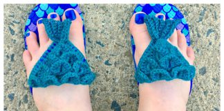 Mermaid Flip Flops Free Crochet Pattern
