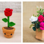 Mini Stem Rose Free Crochet Pattern