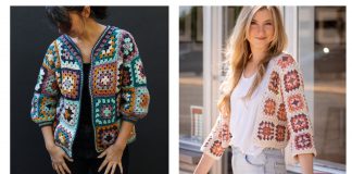 Granny Square Cardigan Free Crochet Pattern