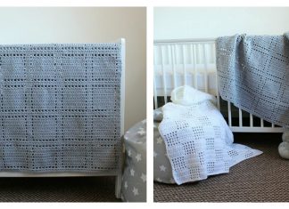 All Squared Up Baby Blanket Free Crochet Pattern