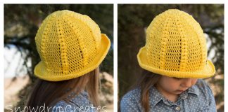 Daffodil Sunhat Free Crochet Pattern