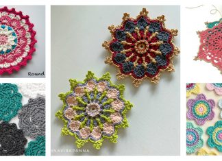 Flower Coaster Free Crochet Pattern