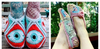 10+ Sweet Granny Square Slippers Crochet Patterns