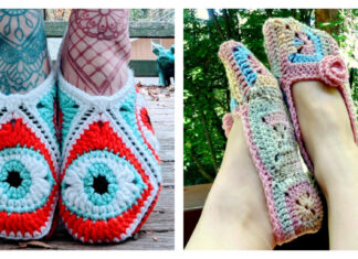 10+ Sweet Granny Square Slippers Crochet Patterns