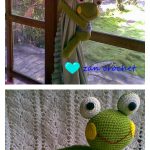 Amigurumi Frog curtain Tie Back Free Crochet Pattern