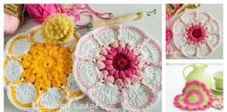 Daisy Flower Dishcloth Free Crochet Pattern