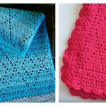 Diamond Blanket Free Crochet Pattern