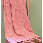 Diamonds and Dots Heirloom Baby Blanket Free Crochet Pattern