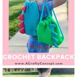 Dino Kids Backpack Free Crochet Pattern