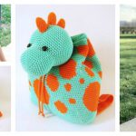Dino Kids Backpack Crochet Pattern