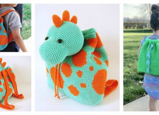 Dino Kids Backpack Crochet Pattern