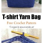 T-shirt Yarn Classic Tote Bag Free Crochet Pattern