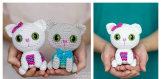 Amigurumi Cheeky Kitty Cat Free Crochet Pattern