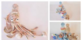 Amigurumi Hubble the Squid Free Crochet Pattern