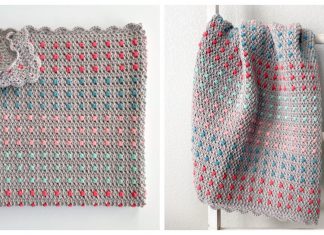Candy Dots Baby Blanket Free Crochet Pattern and Video Tutorial