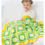 Daisy Garden Blanket Free Crochet Pattern and Video Tutorial