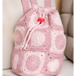 Granny Square backpack Free Crochet Pattern