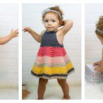 Puff Stitch Baby Dress Free Crochet Pattern
