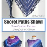 Secret Paths Shawl Free Crochet Pattern