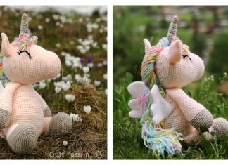 Winged Unicorn Amigurumi Free Crochet Pattern