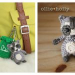 Amigurumi Tiny Raccoon Keychain Free Crochet Pattern