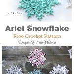 Ariel Snowflake Christmas Ornaments Free Crochet Pattern