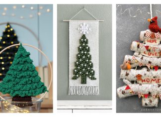 Christmas Tree Wall Hanging Crochet Pattern