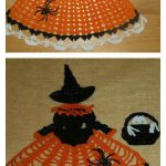 Halloween Witch Lace Doily Crochet Pattern
